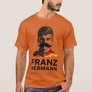Franz Hermann F1 Art Striking Portrait Design Germ T-Shirt