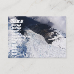 Franz Josef Glacier Aerial View, New Zealand Business Card
