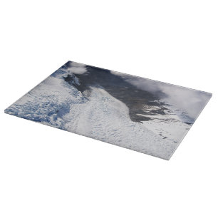 Franz Josef Glacier Aerial View, New Zealand Cutting Board