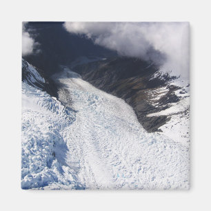 Franz Josef Glacier Aerial View, New Zealand Magnet