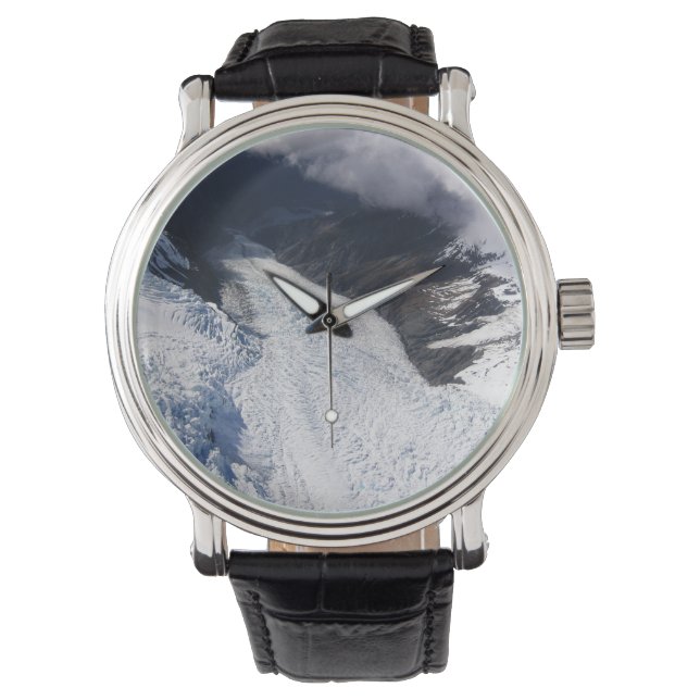 Franz Josef Glacier Aerial View, New Zealand Watch (Front)