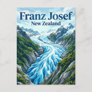 Franz Josef Glacier New Zealand Postcard