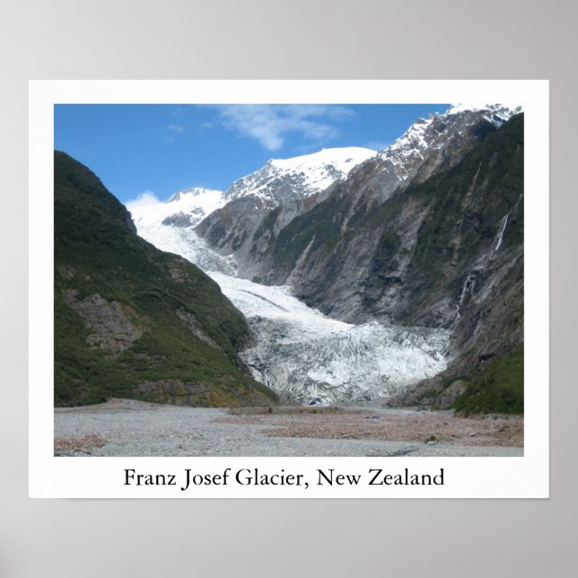 Franz Josef Glacier, New Zealand Poster (Front)