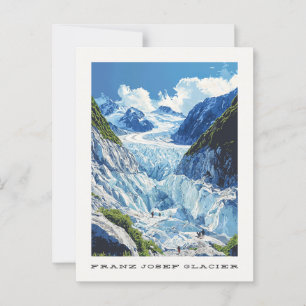 Franz Josef Glacier New Zealand Travel Postcard