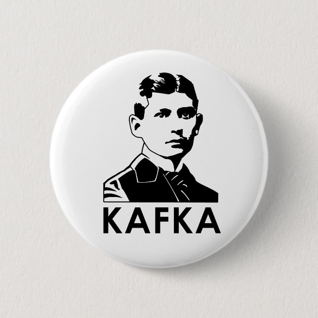 Franz Kafka 6 Cm Round Badge (Front)