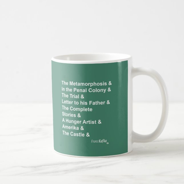 Franz Kafka Coffee Mug (Right)