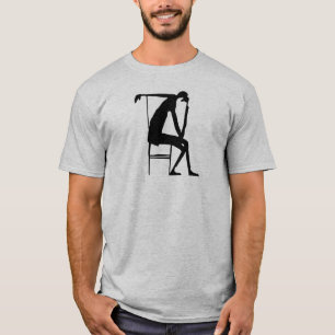 Franz Kafka Drawing 03 Black T-Shirt