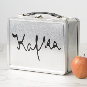Franz Kafka signature Metal Lunch Box