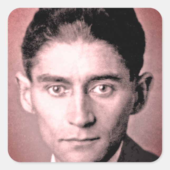 Franz Kafka Square Sticker (Front)