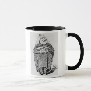 Franz Liszt (1811-86) as abbot, caricature from 'B Mug