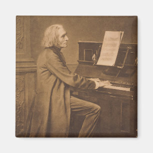 Franz Liszt at the Piano Magnet