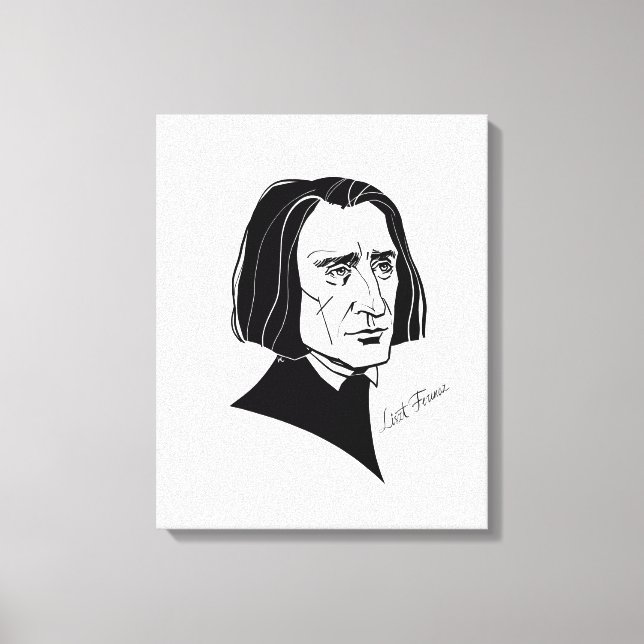 Franz Liszt Canvas Print (Front)