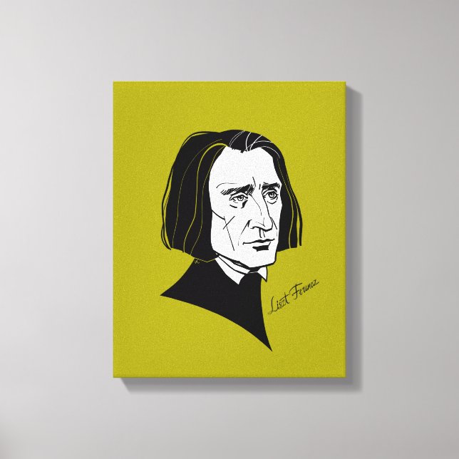Franz Liszt Canvas Print (Front)