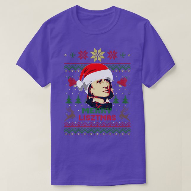 Franz Liszt Merry Lisztmas T-Shirt (Design Front)