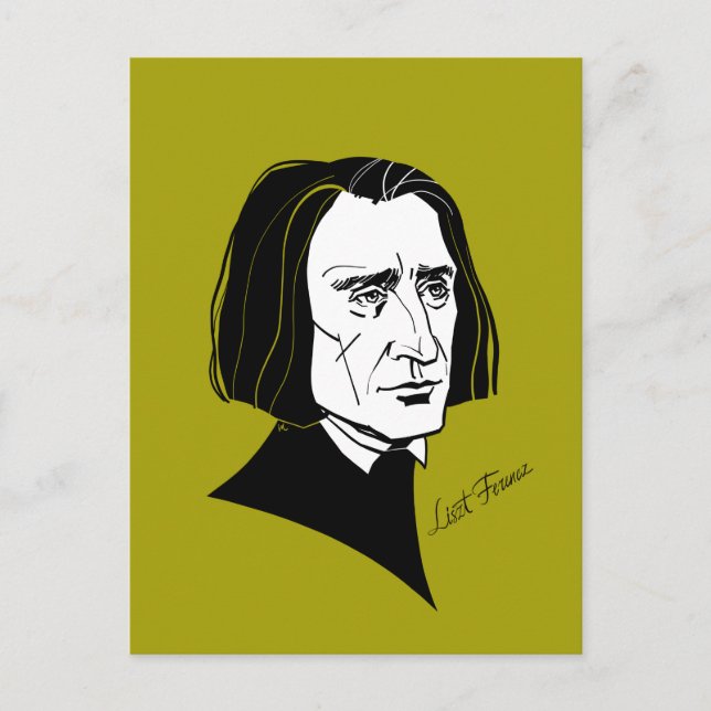 Franz Liszt Postcard (Front)