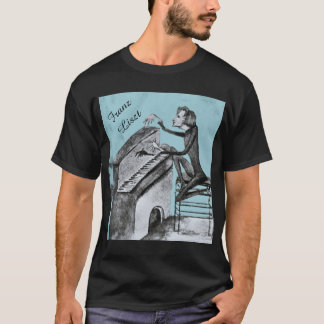 Franz Liszt Unique Sketch by Maurice Sand 1837 T-Shirt