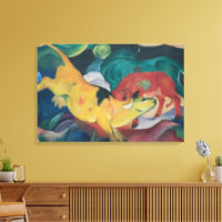 Franz Marc Abstract Cows Red Green Yellow Painting