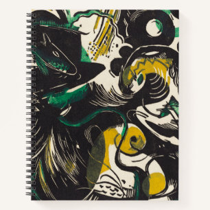 Franz Marc Abstract Genesis II Expressionism Art Notebook