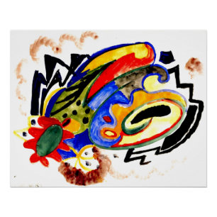 Franz Marc - Abstract Pattern 1 Poster