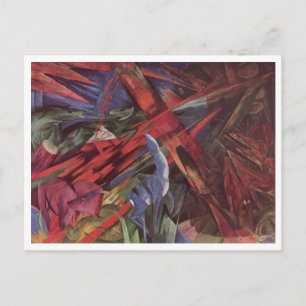 Franz Marc - Animal Fates 1913 Canvas Death After Postcard