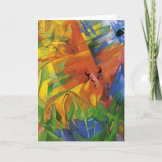 Franz Marc- Animals in a Landscape Card