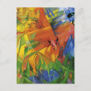 Franz Marc- Animals in a Landscape Postcard