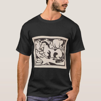 Franz Marc Art s Two Cats, Blue and Yellow Franz M T-Shirt