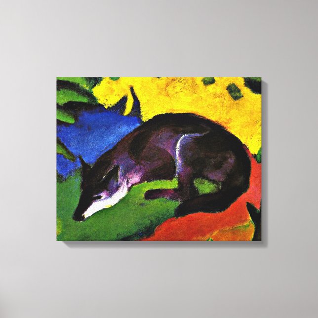 Franz Marc - Blue Fox, Canvas Print (Front)