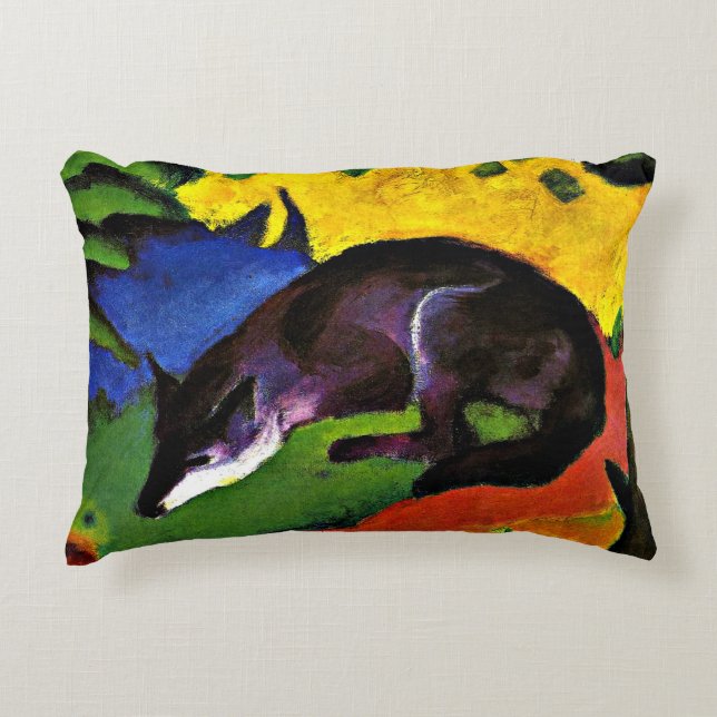 Franz Marc - Blue Fox Decorative Cushion (Front)