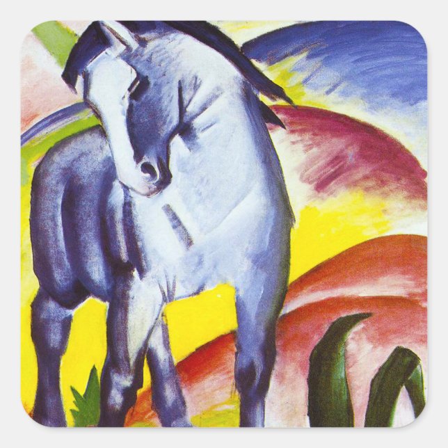 Franz Marc Blue Horse Stickers (Front)
