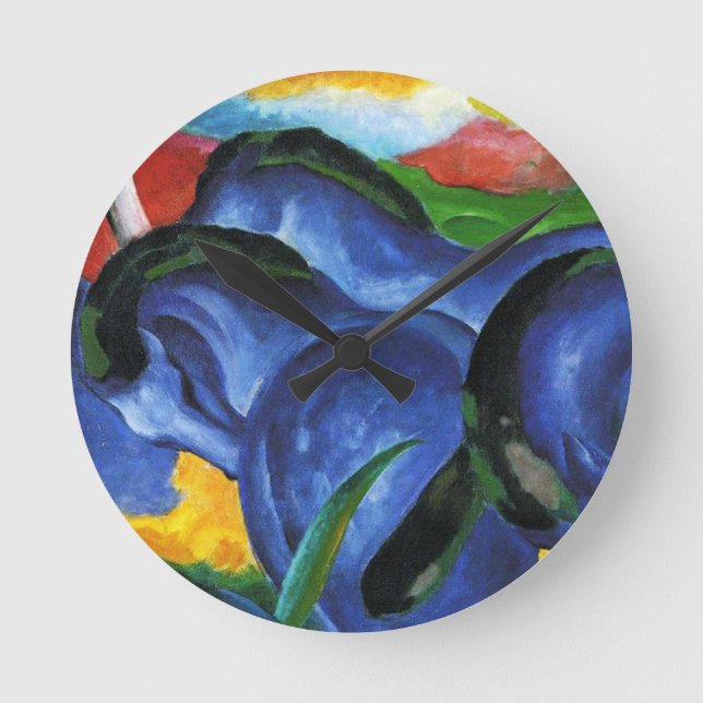 Franz Marc Blue Horses Clock (Front)