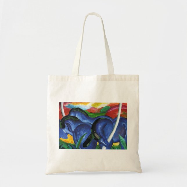 Franz Marc Blue Horses Tote Bag (Front)