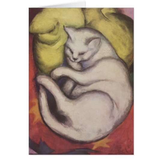 Franz Marc - Cat on a Yellow Cushion Card