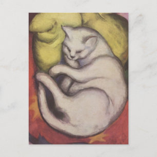 Franz Marc - Cat on a Yellow Cushion Postcard