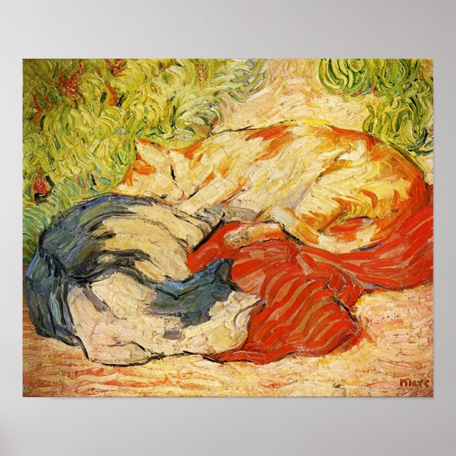 Franz Marc Cats Poster (Front)