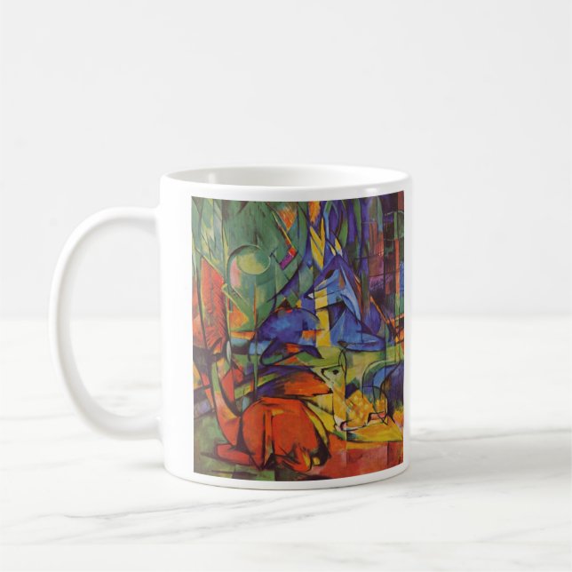 Franz Marc - Deer in Forest Coffee Mug (Left)