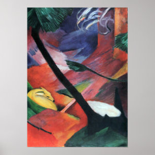 Franz Marc - Deer in the forest II Poster