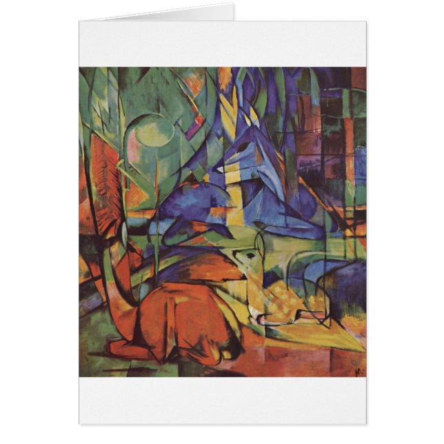 Franz Marc - Deer in Woods II 1913-14 Moon Fawn (Front)
