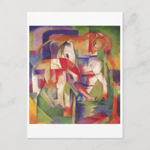 Franz Marc - Elephant Horse Cattle Winter 1913-14 Postcard