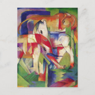 Franz Marc - Elephant, Horse, Cattle, Winter Postcard