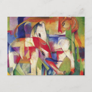 Franz Marc - Elephant, Horse, Cattle, Winter Postcard