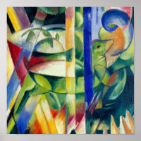 Franz Marc Famous Painting Little Mountain Goats