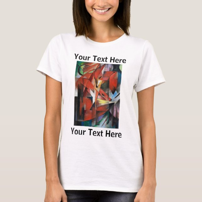 Franz Marc Famous Painting The Foxes T-Shirt (Front)