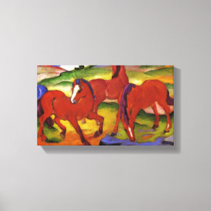 Franz Marc Grazing Horses Canvas Print