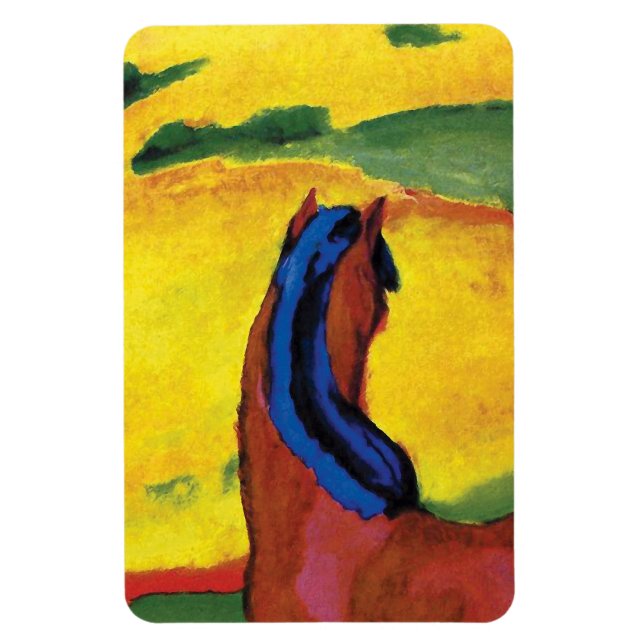 Franz Marc - Horse In A Landscape Painting Magnet (Vertical)