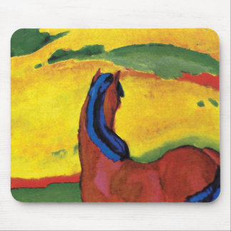 Franz Marc - Horse In A Landscape Painting Mouse Mat