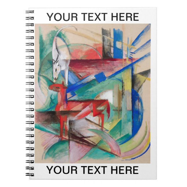 Franz Marc Landscape with Animals Personalised  Notebook (Front)