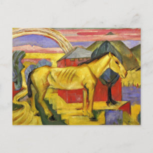 Franz Marc - Long Yellow Horse Postcard