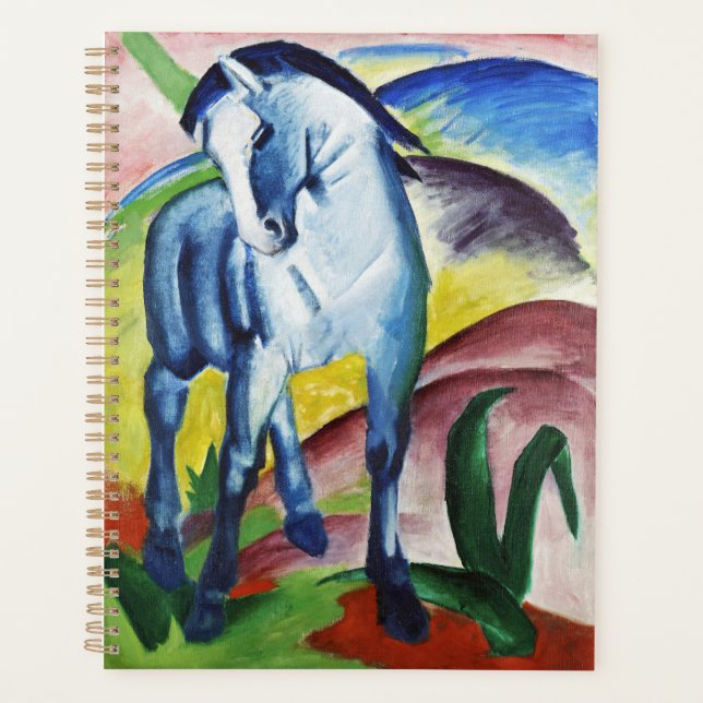 Franz Marc Modern Blue Horse I Expressionist Art Planner (Front)