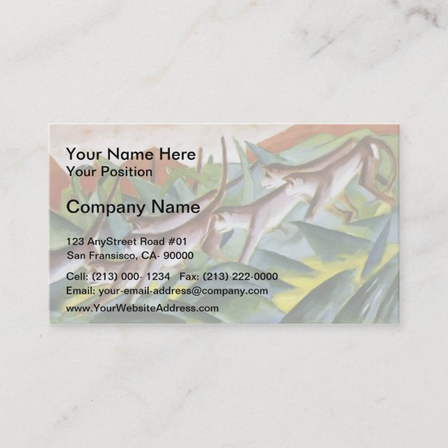 Franz Marc- Monkey Frieze Business Card (Front)